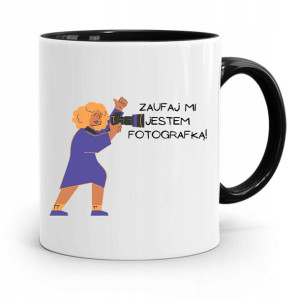 Kubek Czarny Dla Fotografa Zaufaj Mi Jestem