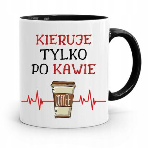 Kubek Czarny Dla Kierownika Kieruje Po Kawie