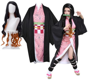 Kostium Demon Slayer Anime Cosplay Nezuko Kamado 152/158 Xs
