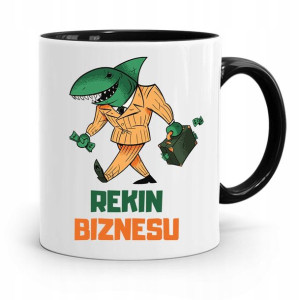 Kubek Czarny Dla Kierownika Rekin Biznesu Prezent