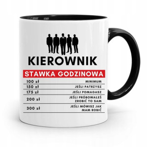 Kubek Czarny Dla Kierownika Stawka Godzinowa