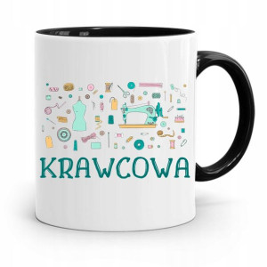 Kubek Czarny Dla Krawcowej Krawcowa Prezent