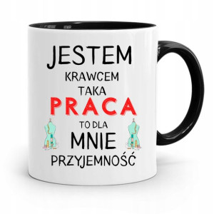 Kubek Czarny Dla Krawcowej Taka Praca Przyjemność