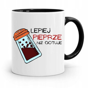 Kubek Czarny Dla Kucharza Kucharki Lepiej Pieprze