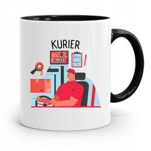 Kubek Czarny Dla Kuriera Najlepszy Kurier Prezent