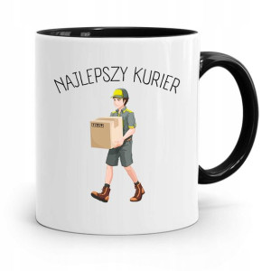 Kubek Czarny Dla Kuriera Najlepszy Kurier Prezent