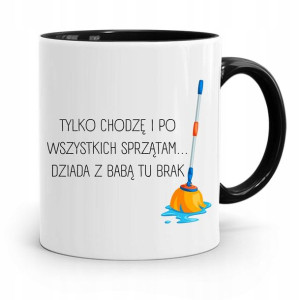 Kubek Czarny Dla Mamy Po Wszystkich Sprzątam
