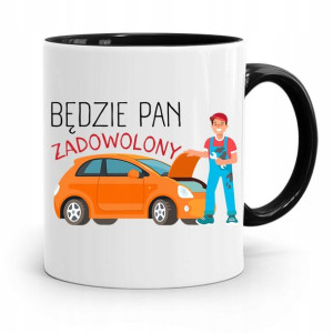 Kubek Czarny Dla Mechanika Będzie Pan Zadowolony
