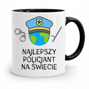 Kubek Czarny Dla Najlepszego Policjanta Na Świecie