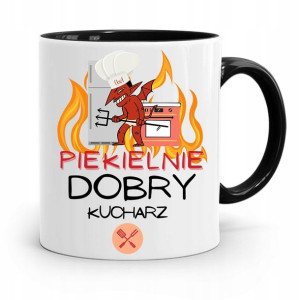 Kubek Czarny Dla Piekielnie Dobrego Kucharza