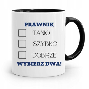Kubek Czarny Dla Prawnika Mecenasa Pan Mecenas