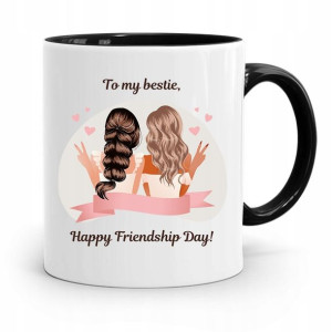 Kubek Czarny Dla Przyjaciela Happy Friendship Day
