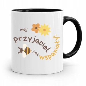 Kubek Czarny Dla Przyjaciela Wspaniały Przyjaciel