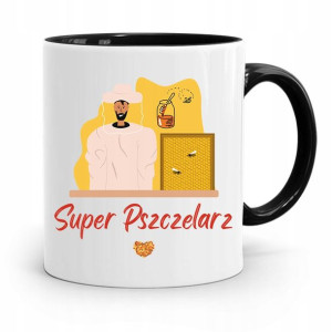 Kubek Czarny Dla Pszczelarza Super Pszczelarz