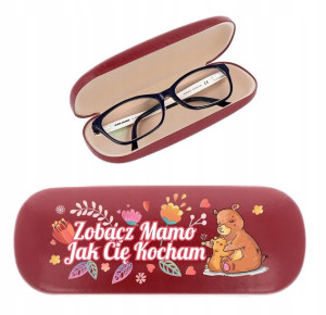 ETUI POKROWIEC OKULARY NADRUK na Dzień Matki Mamy