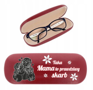 ETUI POKROWIEC OKULARY NADRUK na Dzień Matki Mamy
