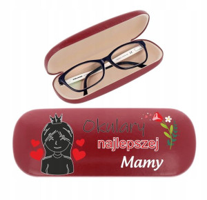 ETUI POKROWIEC OKULARY NADRUK na Dzień Matki Mamy