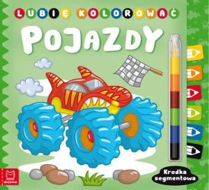 Lubię Kolorować Pojazdy Kredka Segmentowa Książka