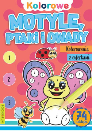 Motyle Ptaki I Owady Kolorowanie Z Cyferkami