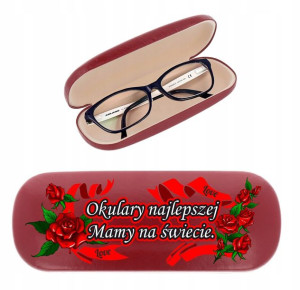 ETUI POKROWIEC OKULARY NADRUK na Dzień Matki Mamy