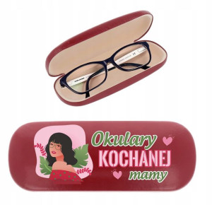 ETUI POKROWIEC OKULARY NADRUK na Dzień Matki Mamy