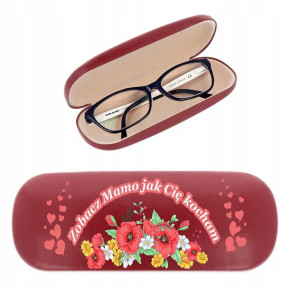ETUI POKROWIEC OKULARY NADRUK na Dzień Matki Mamy
