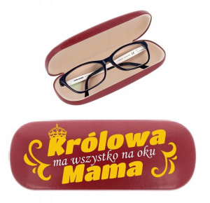 ETUI POKROWIEC OKULARY NADRUK na Dzień Matki Mamy