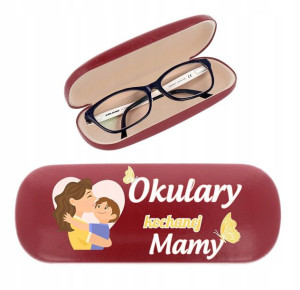 ETUI POKROWIEC OKULARY NADRUK na Dzień Matki Mamy