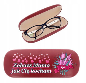 ETUI POKROWIEC OKULARY NADRUK na Dzień Matki Mamy