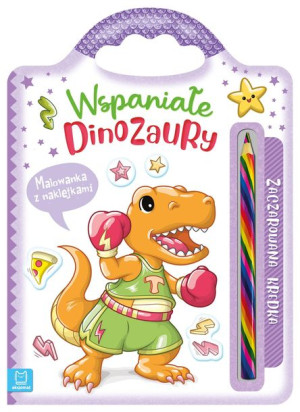 Wspaniałe Dinozaury Malowanka Z Naklejkami Zaczaro