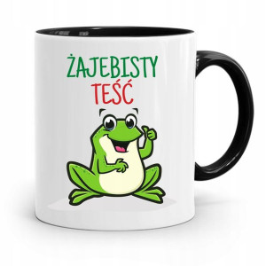 Kubek Czarny Dla Teścia Taty Żajebisty Teść