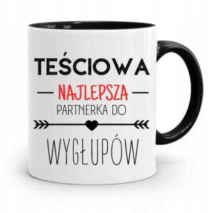 Kubek Czarny Dla Teściowej Najlepsza Partnerka
