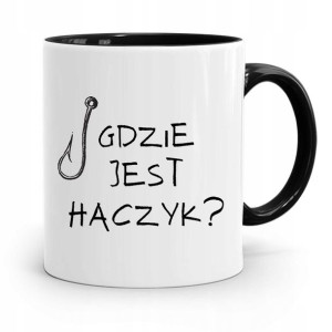 Kubek Czarny Dla Wędkarza Gdzie Jest Haczyk
