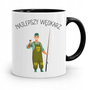 Kubek Czarny Dla Wędkarza Najlepszy Wędkarz