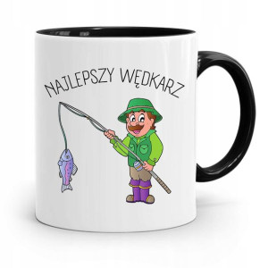 Kubek Czarny Dla Wędkarza Najlepszy Wędkarz
