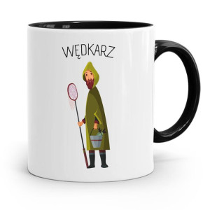Kubek Czarny Dla Wędkarza Najlepszy Wędkarz Rybak