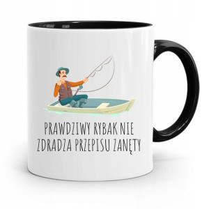 Kubek Czarny Dla Wędkarza Rybaka Nie Zdradza