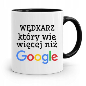Kubek Czarny Dla Wędkarza Wie Więcej Niż Google