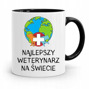 Kubek Czarny Dla Weterynarza Najlepszy Na Świecie