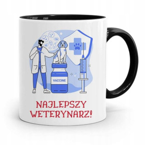 Kubek Czarny Dla Weterynarza Najlepszy Weterynarz