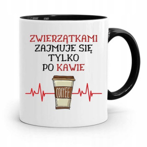 Kubek Czarny Dla Weterynarza Tylko Po Kawie