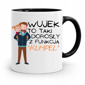 Kubek Czarny Dla Wujka Dorosły Z Funkcją Kumpel