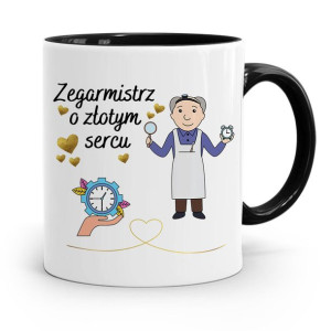 Kubek Czarny Dla Zegarmistrza O Złotym Sercu