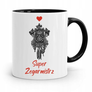 Kubek Czarny Dla Zegarmistrza Super Zegarmistrz