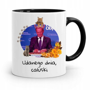 Kubek Czarny Donald Tusk Po Platforma Prezent