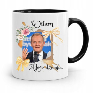 Kubek Czarny Donald Tusk Po Platforma Prezent