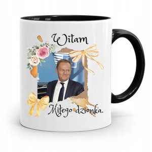 Kubek Czarny Donald Tusk Po Platforma Prezent