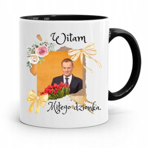 Kubek Czarny Donald Tusk Po Platforma Prezent