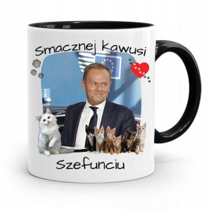 Kubek Czarny Donald Tusk Po Platforma Prezent