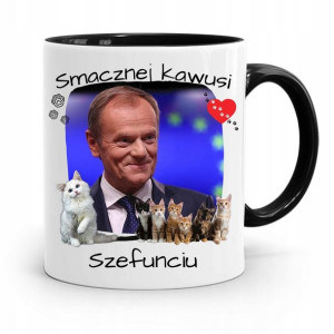 Kubek Czarny Donald Tusk Po Platforma Prezent